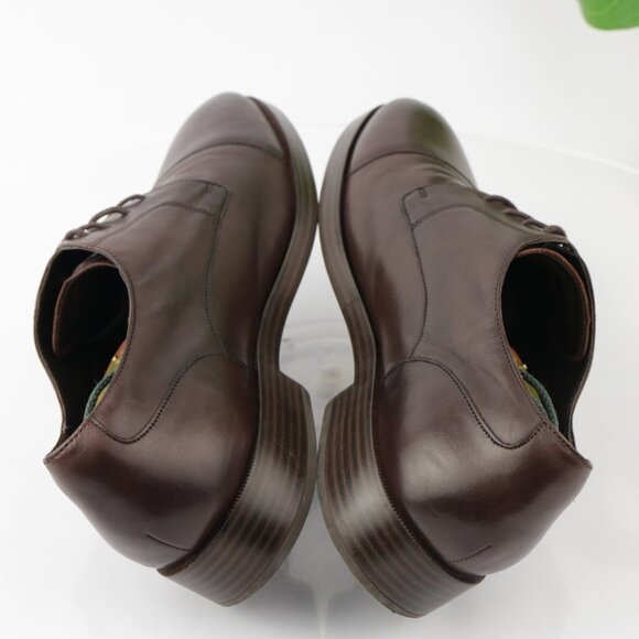 Cole Haan Mens Henry GrandOS Oxfords Size 11 M Brown Leather Cap Toe Dress Shoes main image 12